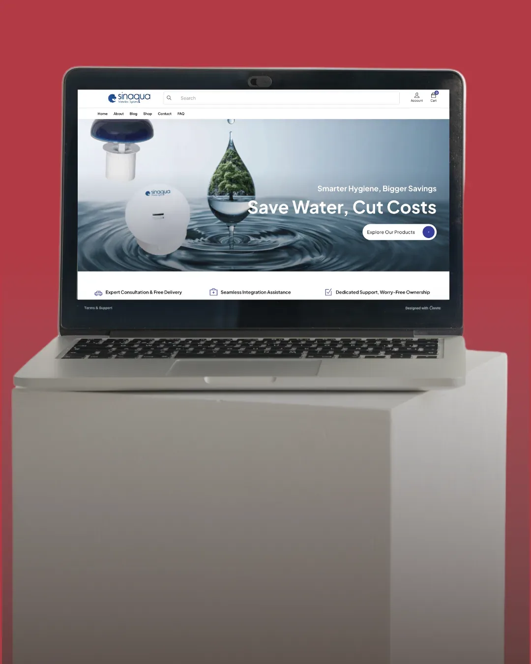 Sinaqua Waterless - E-Commerce