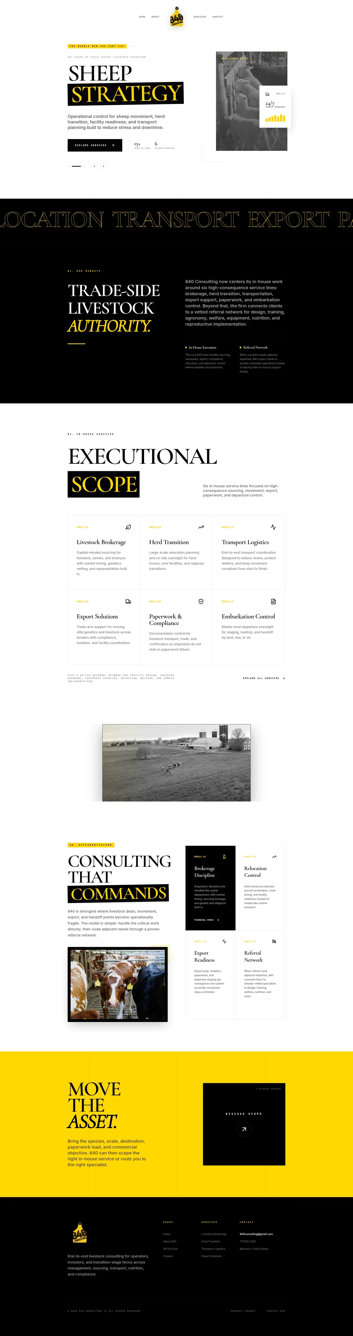 840 Consulting full website