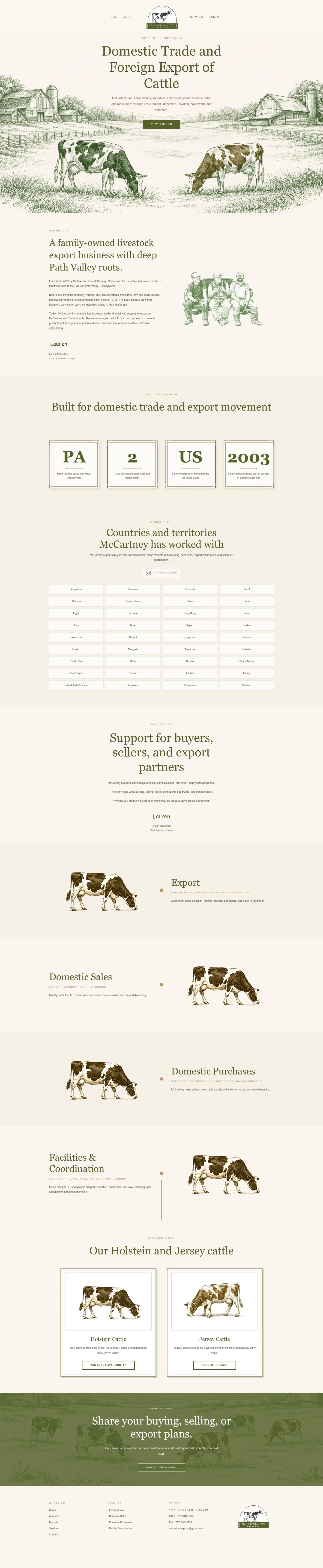 McCartney Inc full website