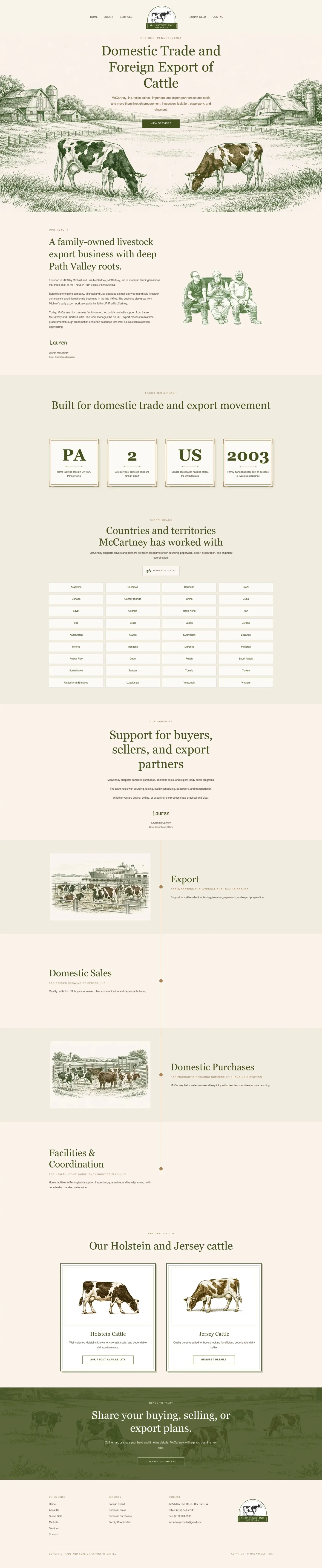 McCartney Inc full website