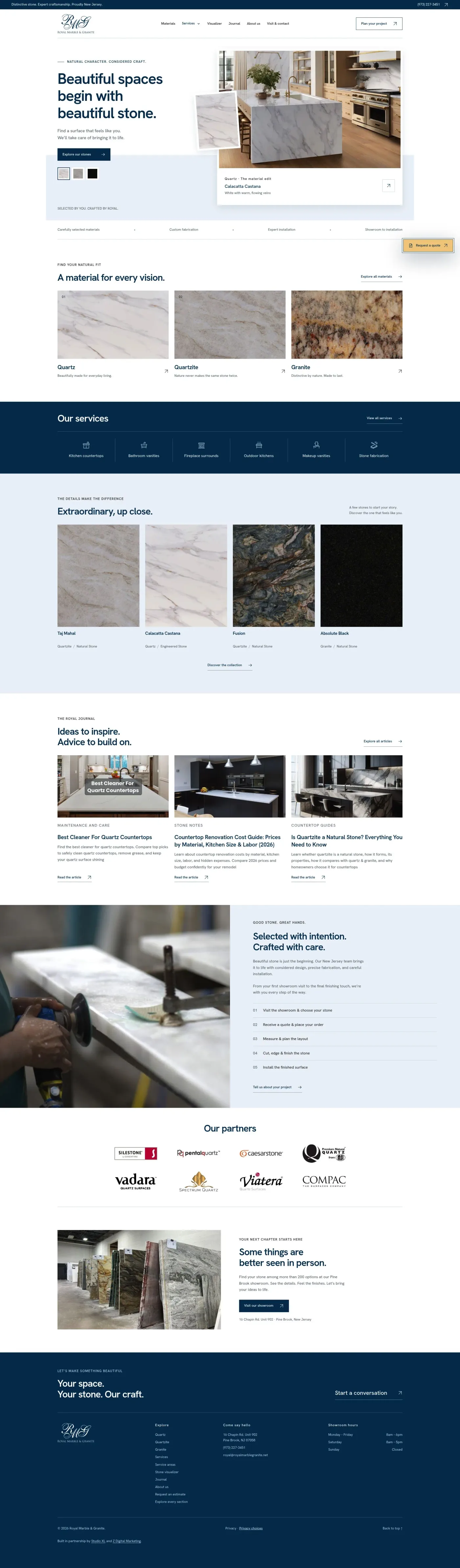 Royal Marble & Granite full website