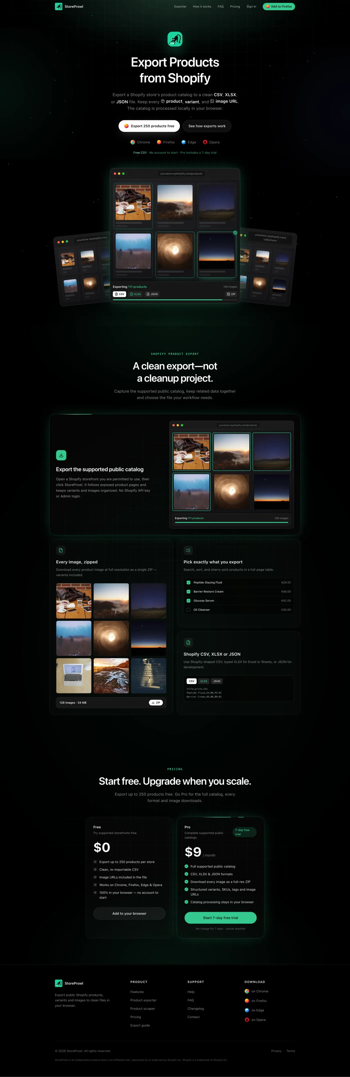 StoreProwl full website