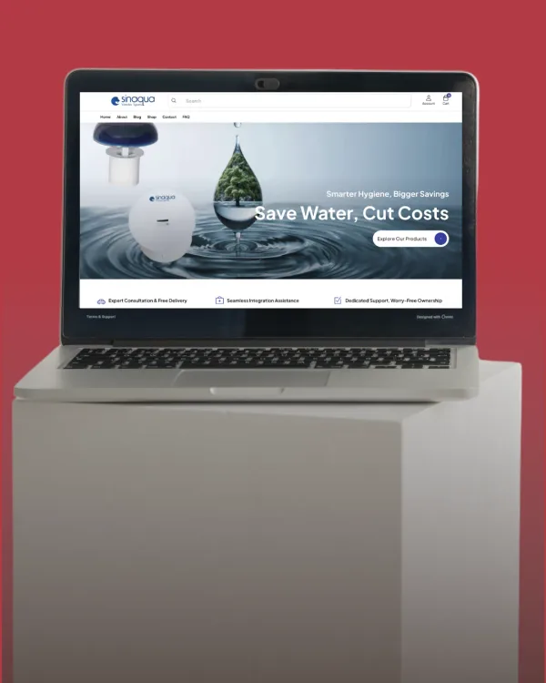 Sinaqua Waterless - E-Commerce